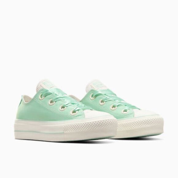 Chuck Taylor All Star Lift Platform Matte Satin Sneaker Shoes Size 7 - Picture 13 of 16